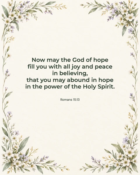 Romans 15:13 wallpaper — God of hope