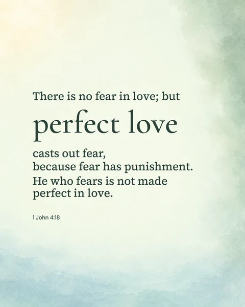1 John 4:18 wallpaper — Perfect love