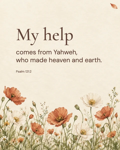 Psalm 121:2 wallpaper — My help comes from Yahweh