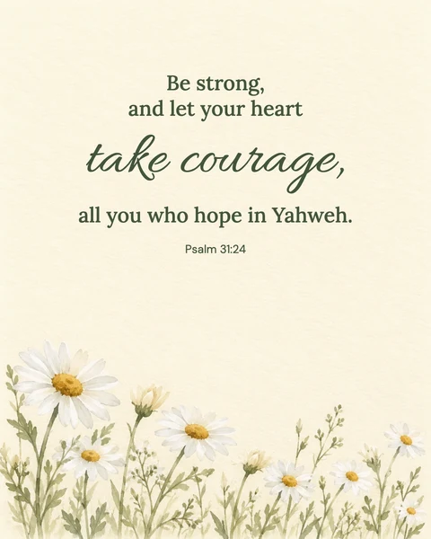 Psalm 31:24 wallpaper — Take courage