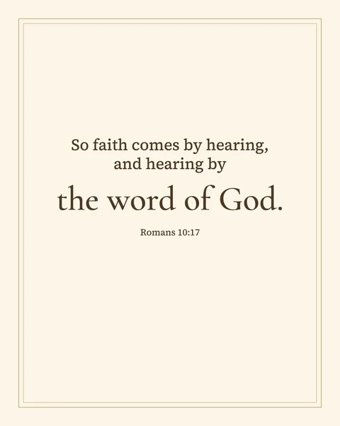 Romans 10:17 wallpaper — Faith comes by hearing