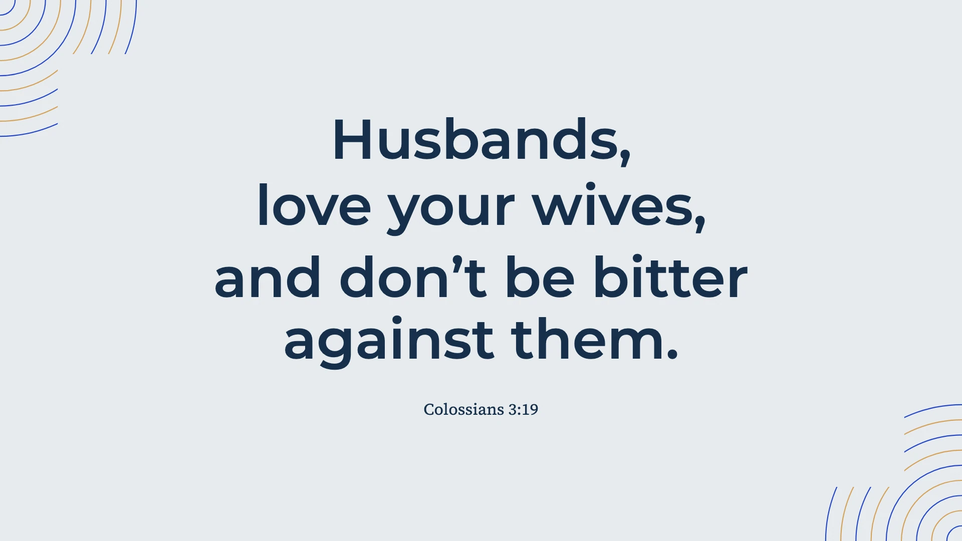 Love without bitterness in marriage — Optical rhythm desktop wallpaper. Colossians 3:19: Husbands, love your wives, and don’t be bitter against them.