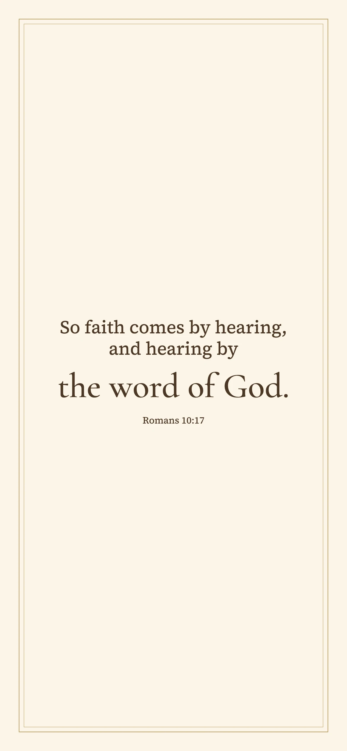 Faith comes by hearing — Vintage phone wallpaper. Romans 10:17: So faith comes by hearing, and hearing by the word of God.